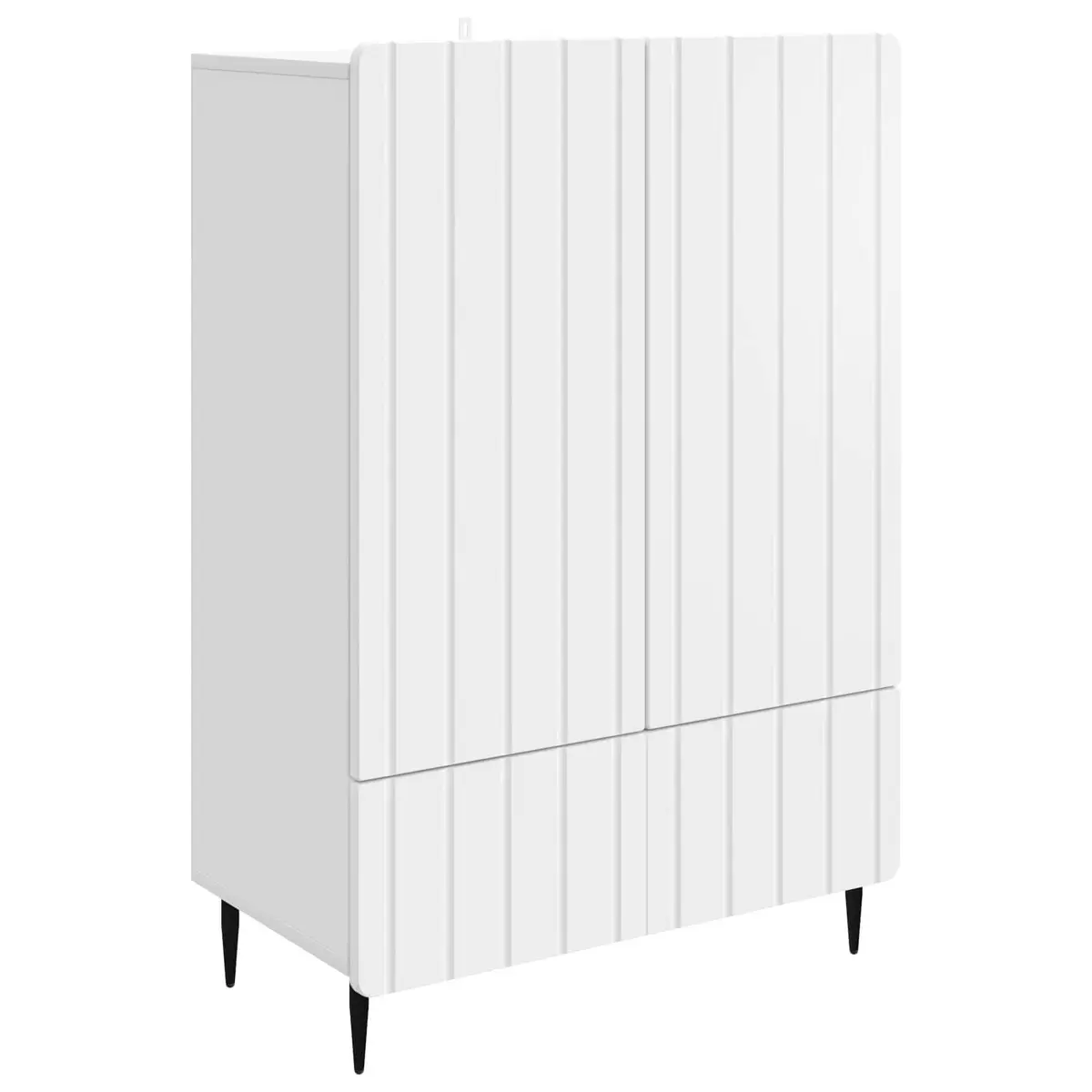 White Sideboard Storage Cabinet 66x34.5x97cm