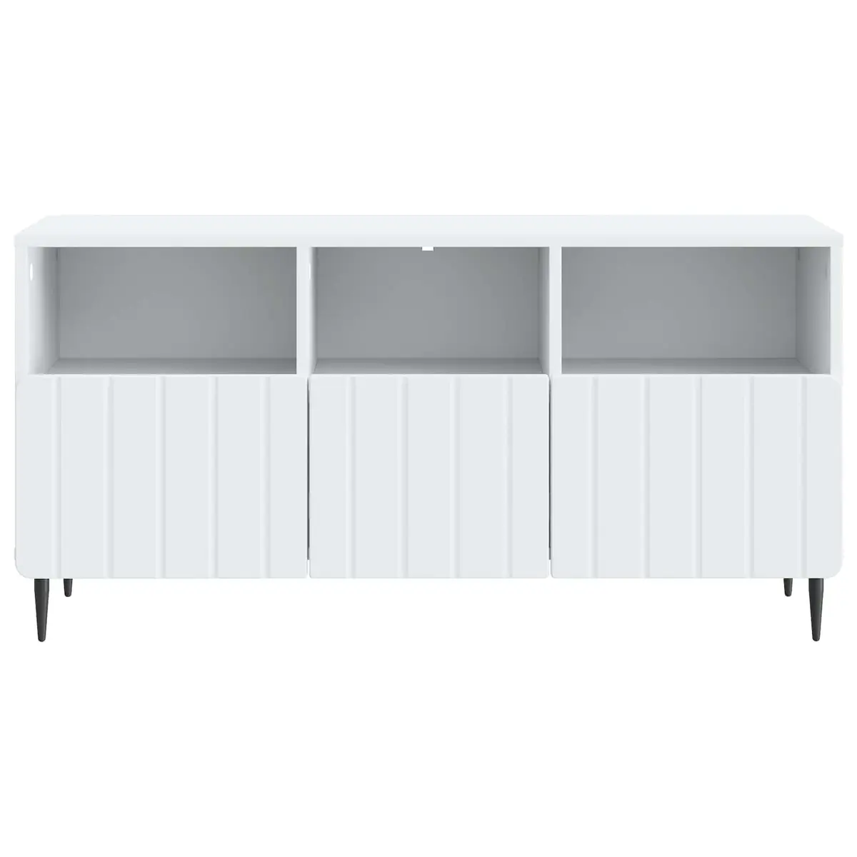 TV Cabinet White Engineered Wood Storage Unit Living Room Furniture