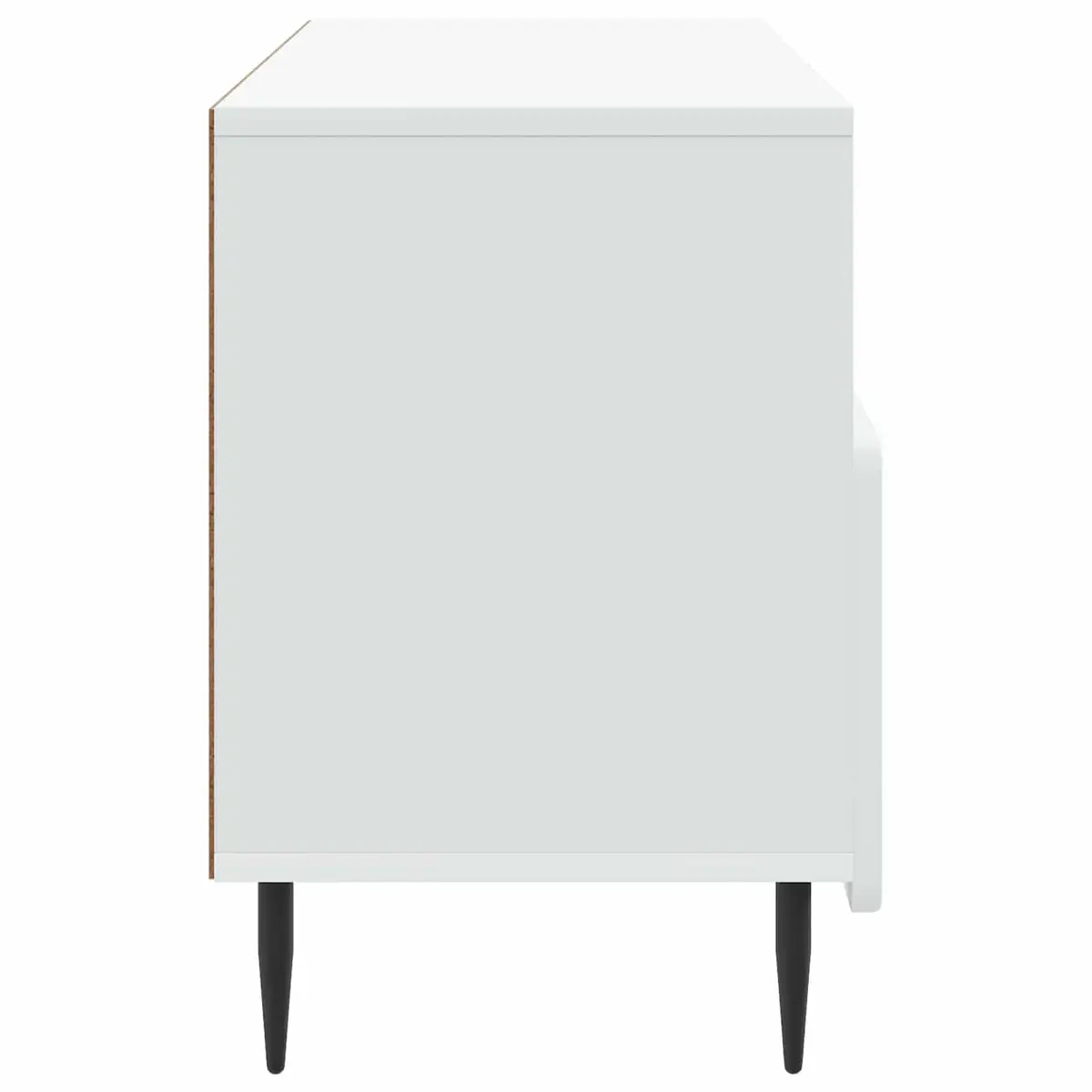 TV Cabinet White Engineered Wood Storage Unit Living Room Furniture