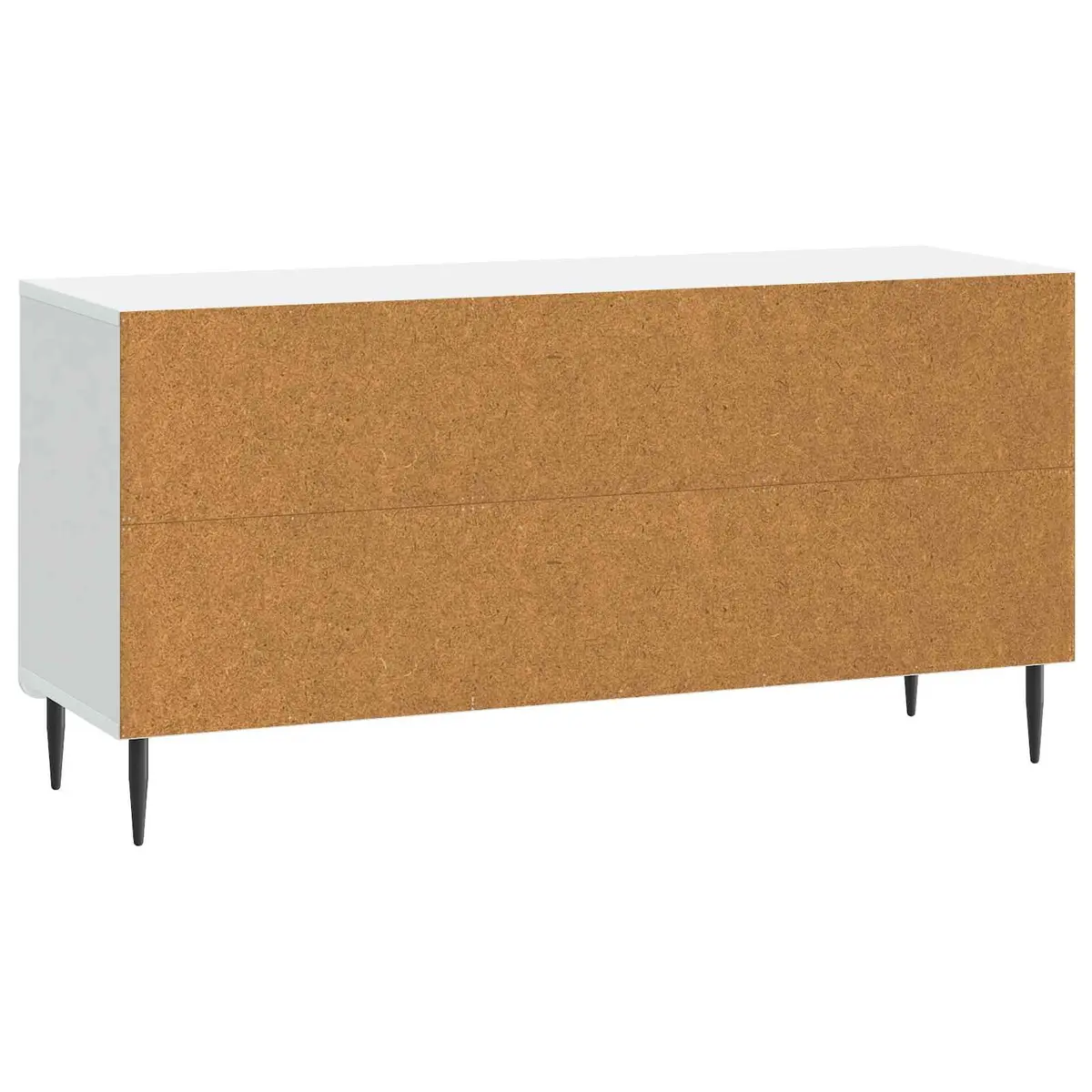 TV Cabinet White Engineered Wood Storage Unit Living Room Furniture