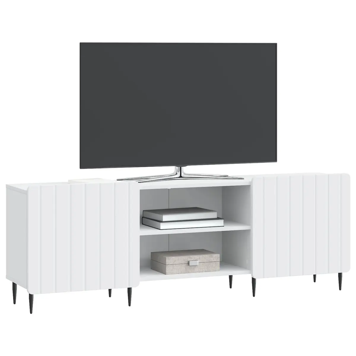 TV Cabinet White Modern 150 x 31 x 52 cm Engineered Wood