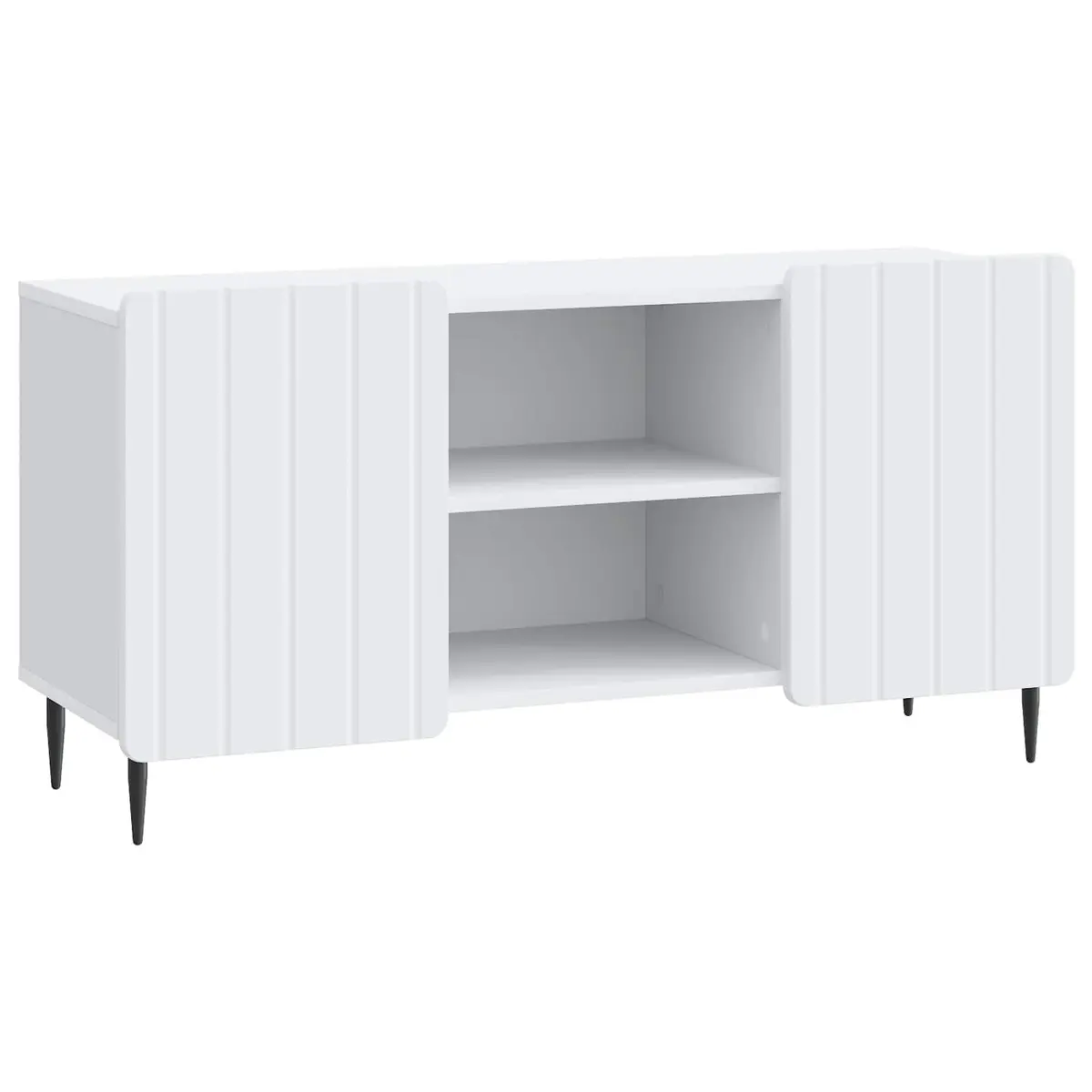 White TV Cabinet for Living Room Storage