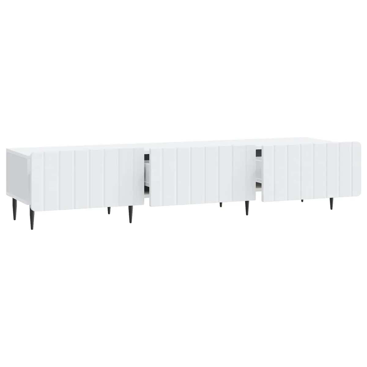TV Cabinet Modern White 147cm Engineered Wood