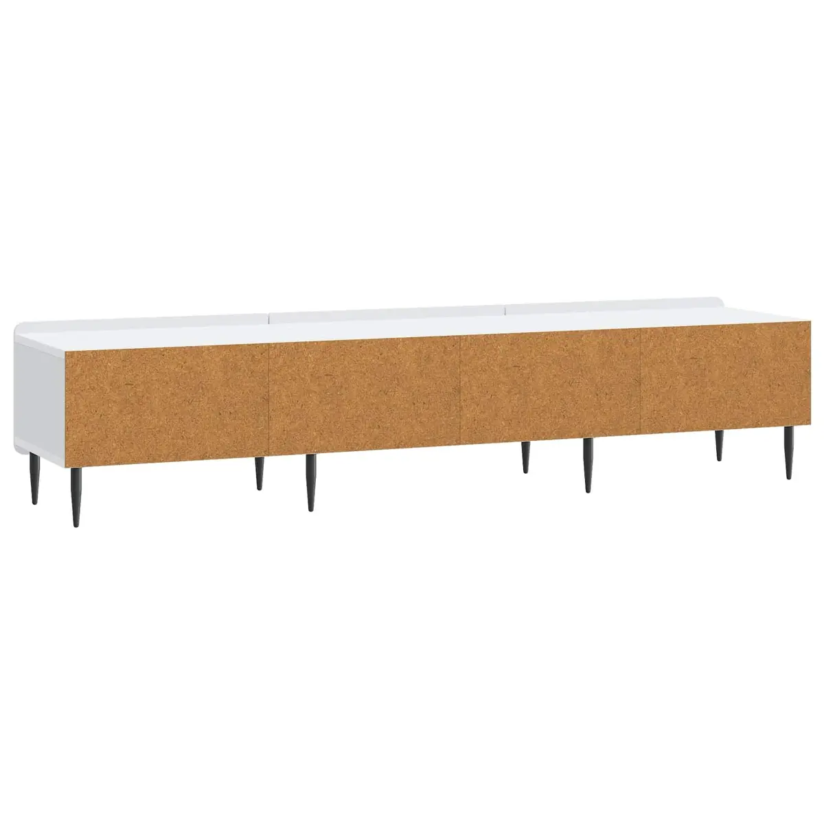 TV Cabinet Modern White 147cm Engineered Wood
