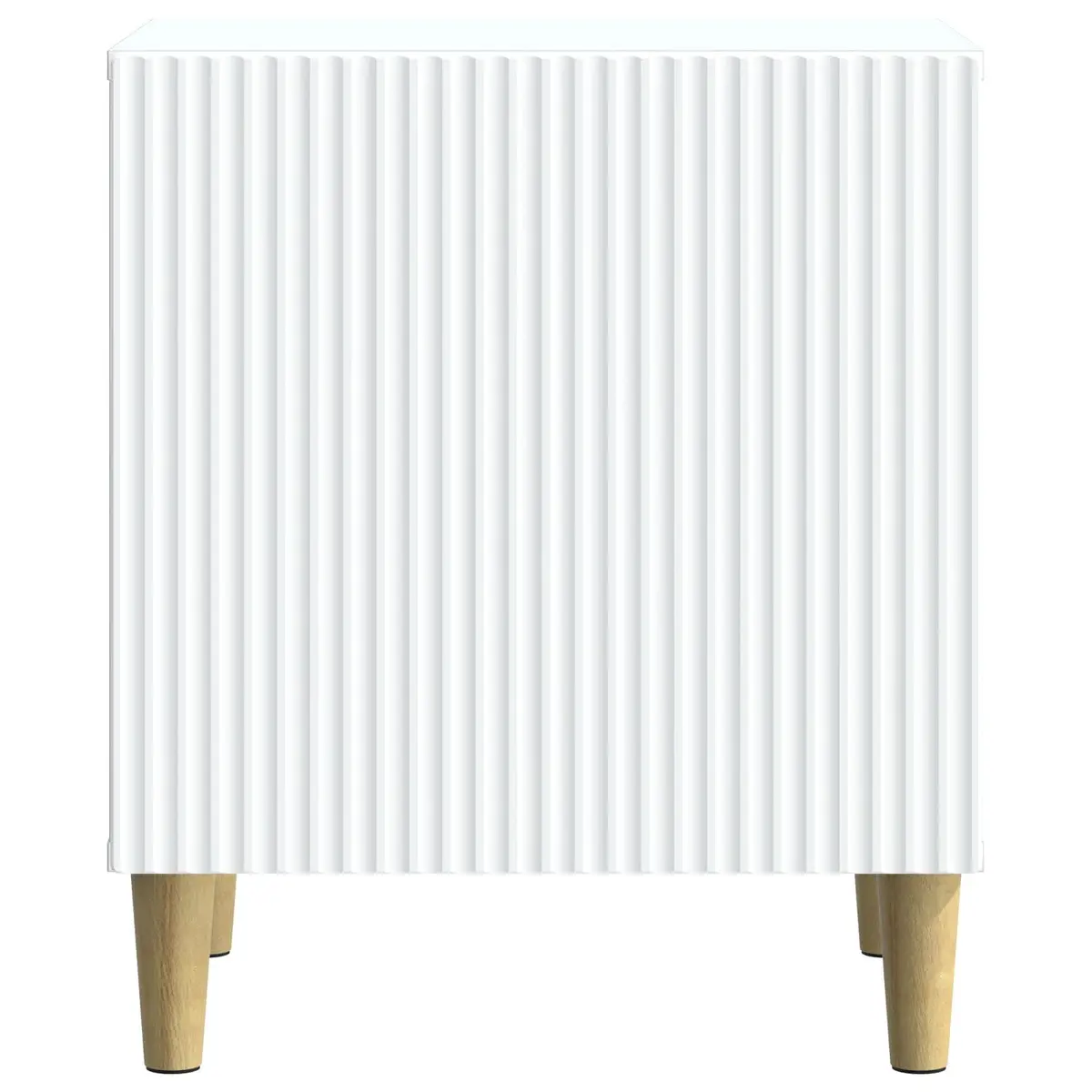 Bedside Cabinet White Modern Bedroom Nightstand Storage Table 43 x 34.5 x 50 cm