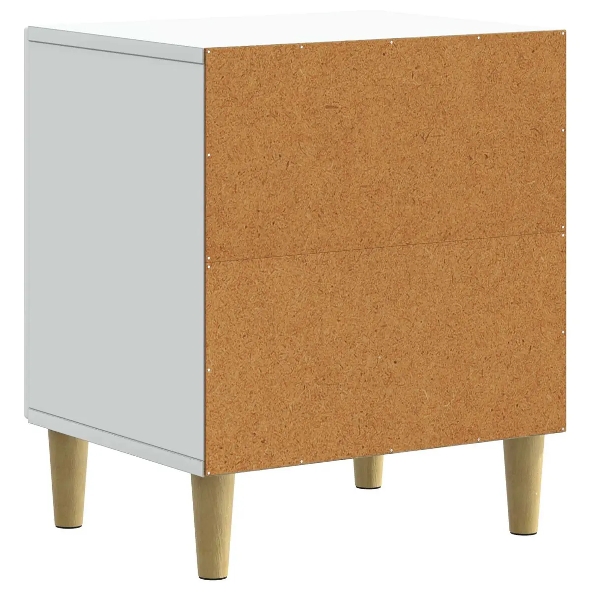 Bedside Cabinet White Modern Bedroom Nightstand Storage Table 43 x 34.5 x 50 cm