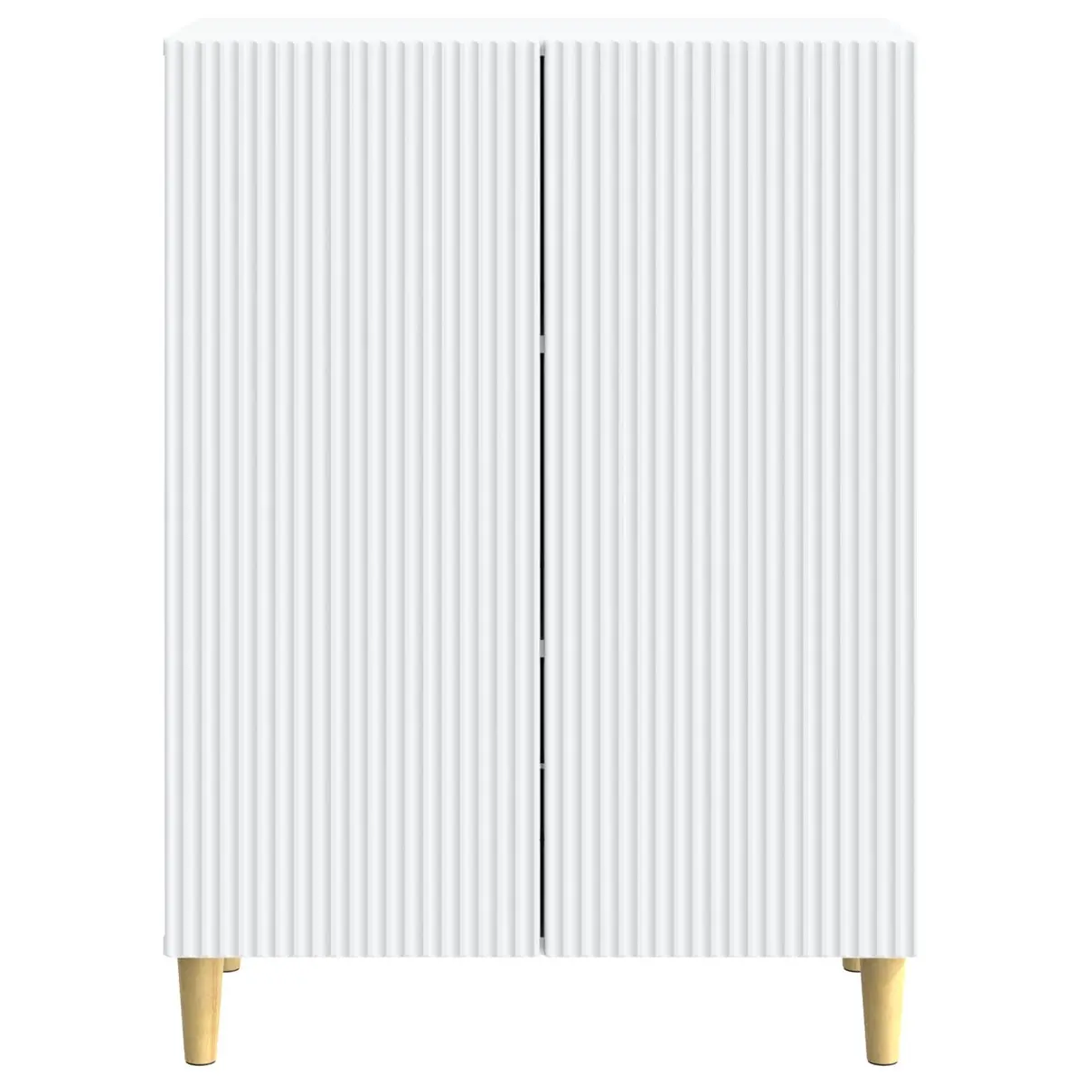 Sideboard Storage Cabinet White 66x34.5x90cm Modern Engineered Wood