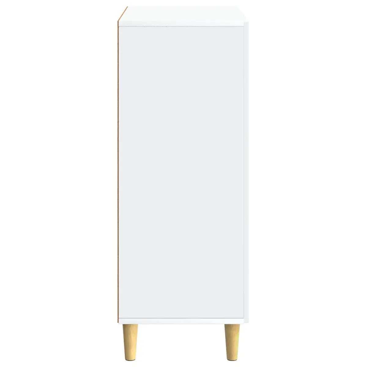 Sideboard Storage Cabinet White 66x34.5x90cm Modern Engineered Wood