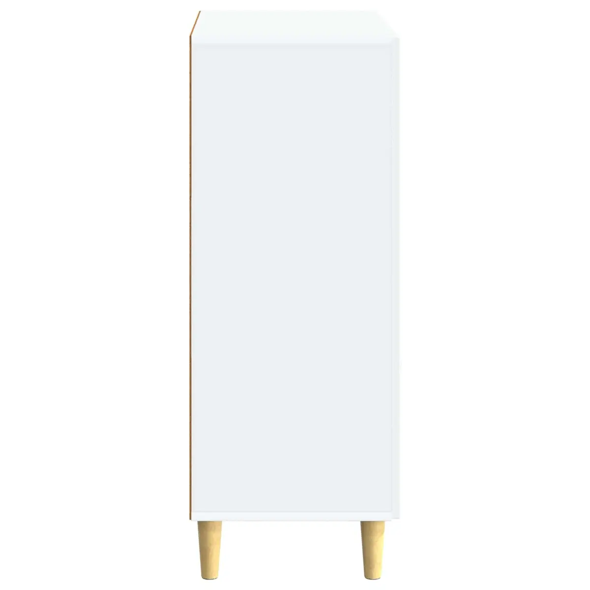 Sideboard White Storage Cabinet Modern Vintage Design Shelves Drawers