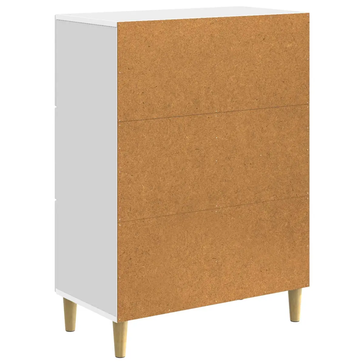 Sideboard White Storage Cabinet Modern Vintage Design Shelves Drawers