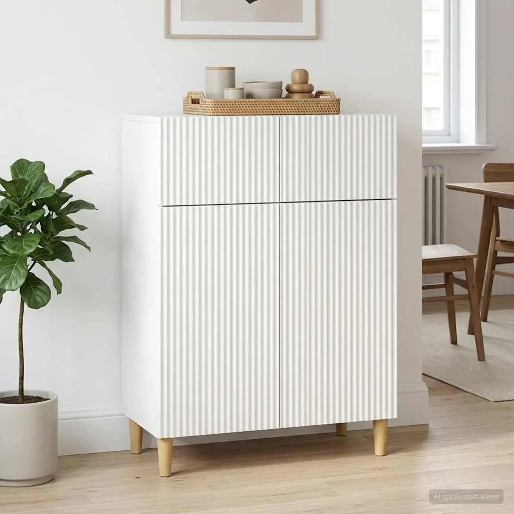 White Sideboard for Living Room Storage