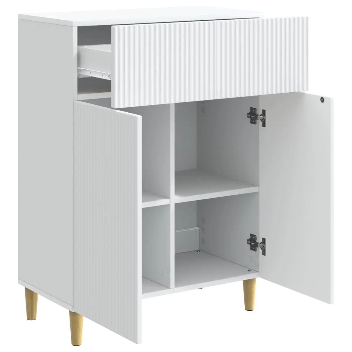 White Sideboard for Living Room Storage