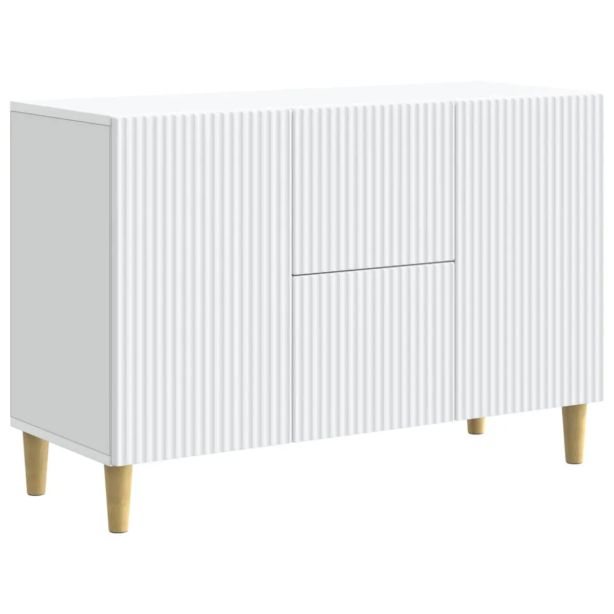 White Sideboard Storage Cabinet for Living Areas