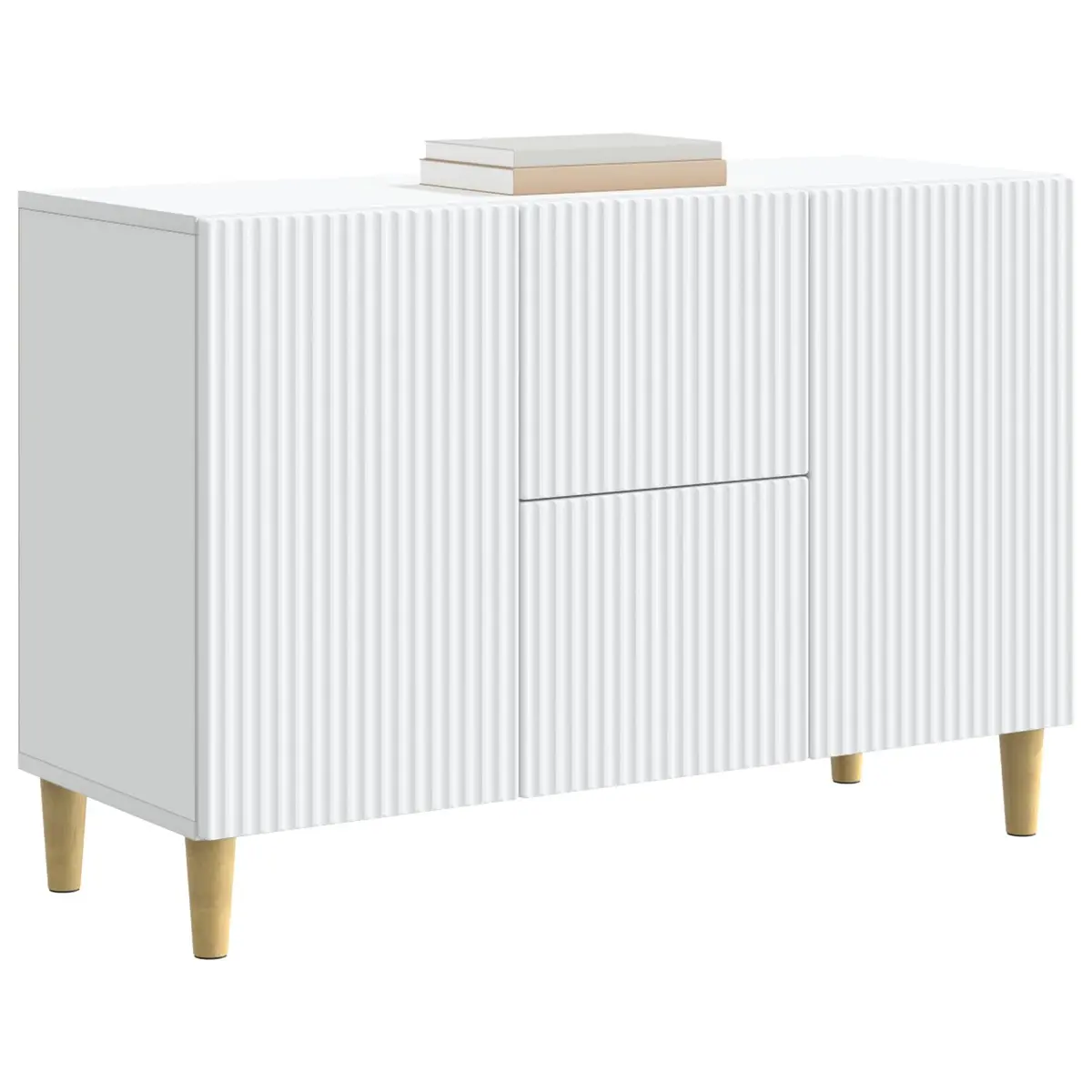 White Sideboard Storage Cabinet for Living Areas