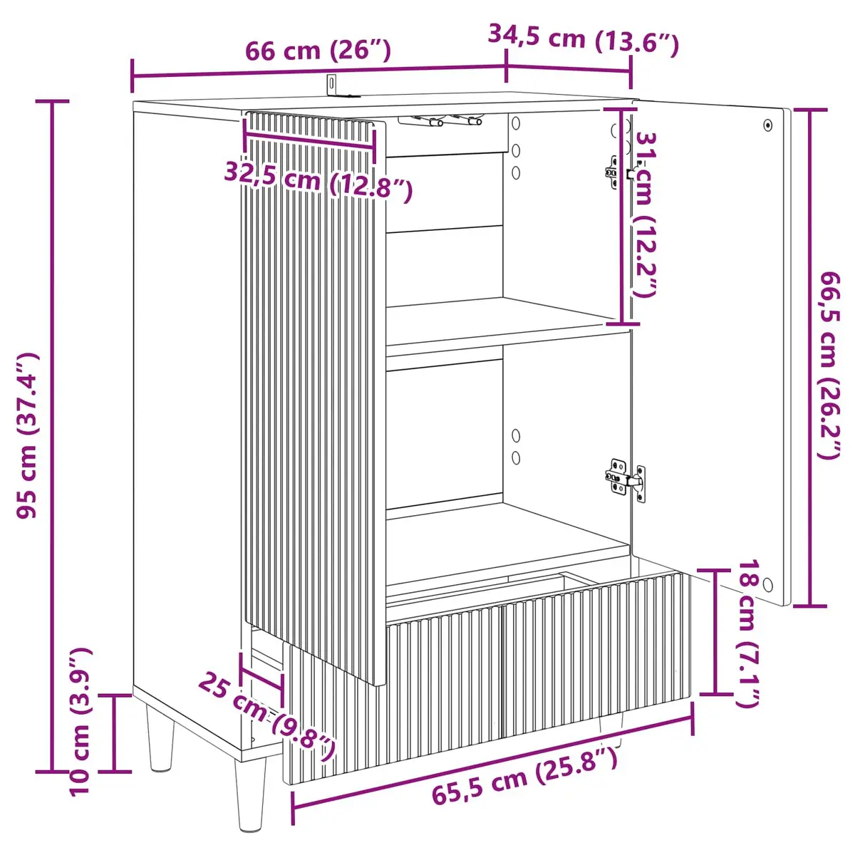 White Sideboard Cabinet for Dining Room