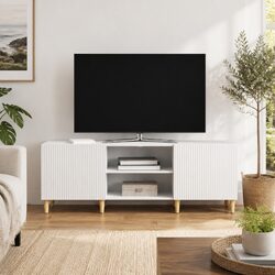 White TV Cabinet 150cm for Modern Living Room