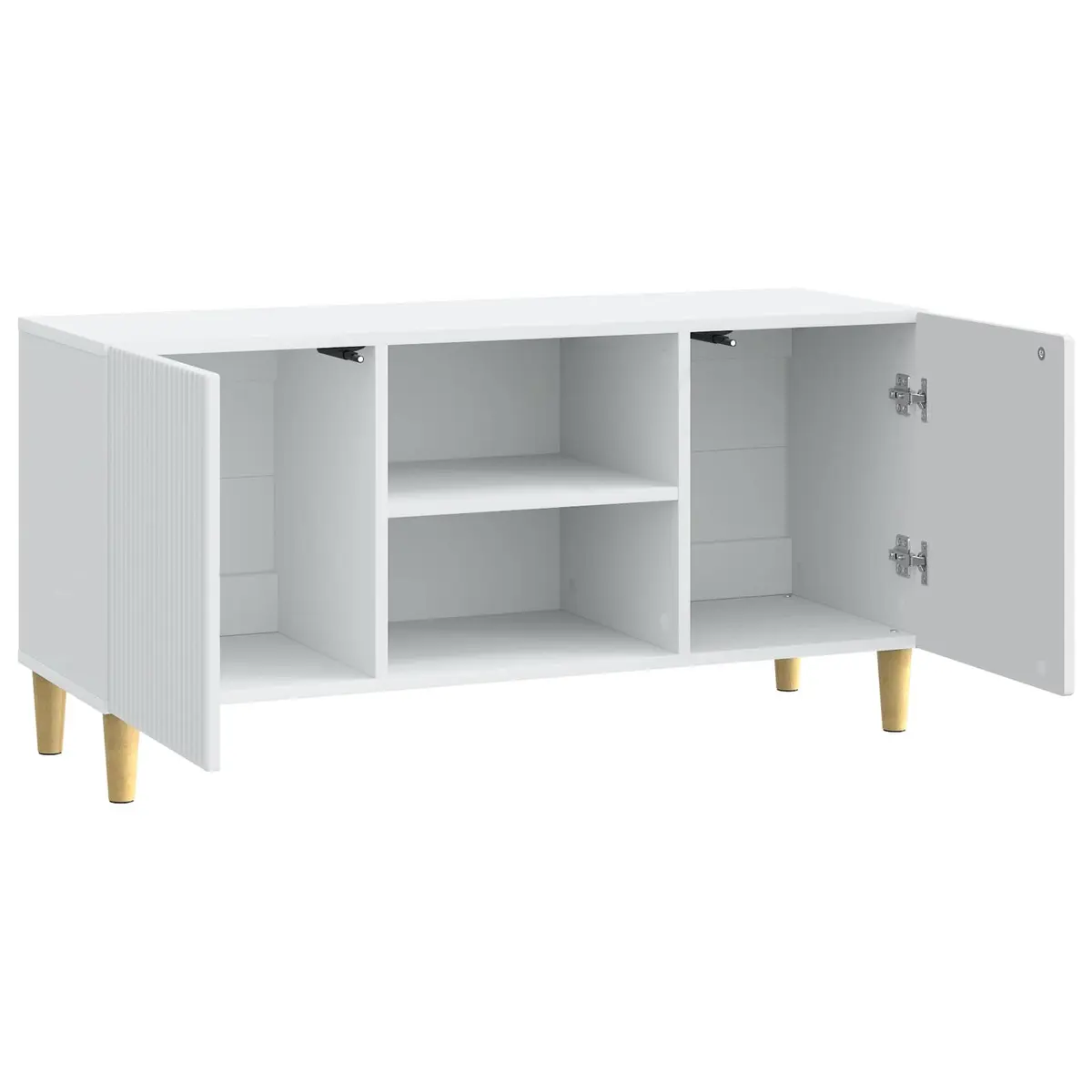 TV Cabinet White Modern 102 x 34.5 x 50 cm Engineered Wood