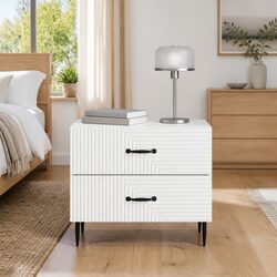 Elegant White Bedside Cabinet for Cozy Spaces