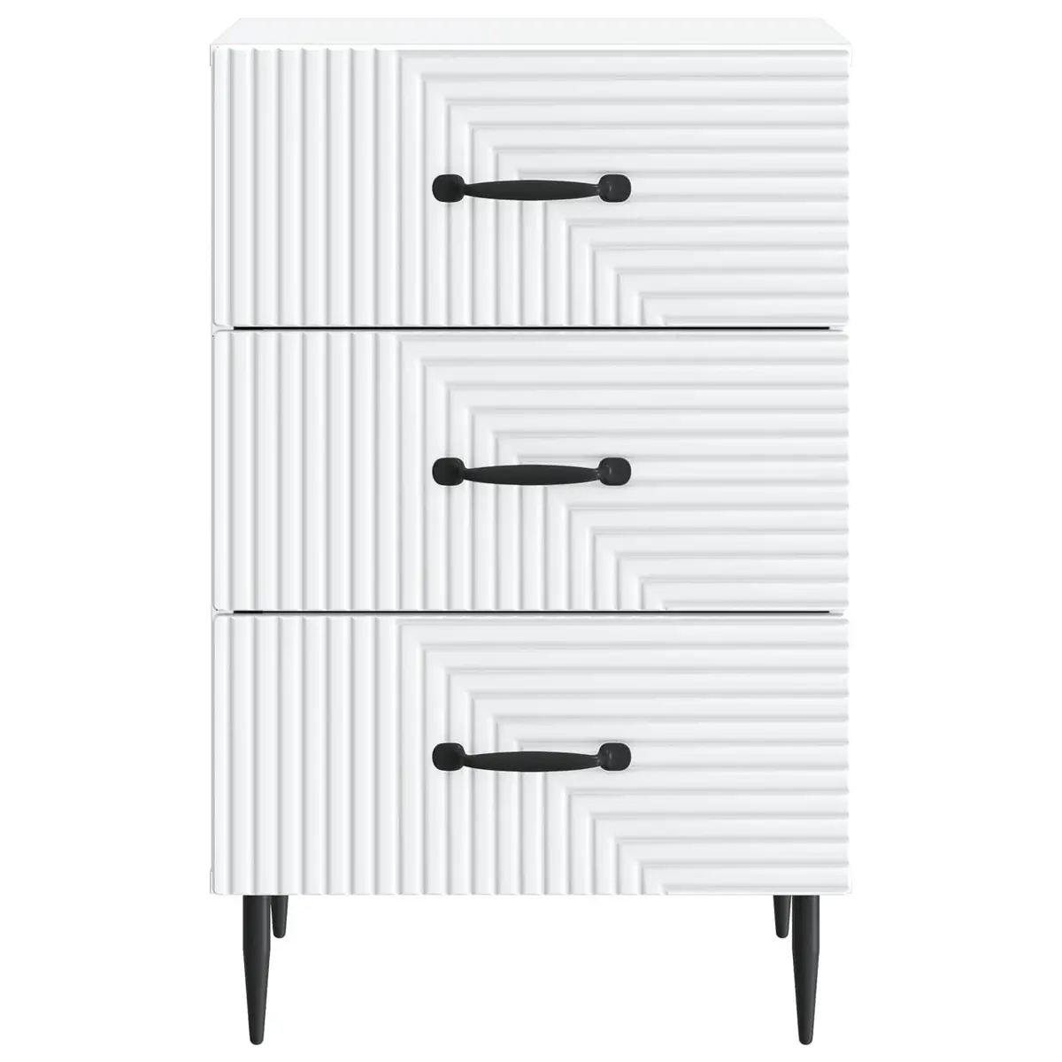 Bedside Cabinet White Bedside Table Nightstand with Drawer Storage Bedroom