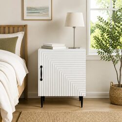 White Modern Bedside Cabinet for Cozy Bedrooms