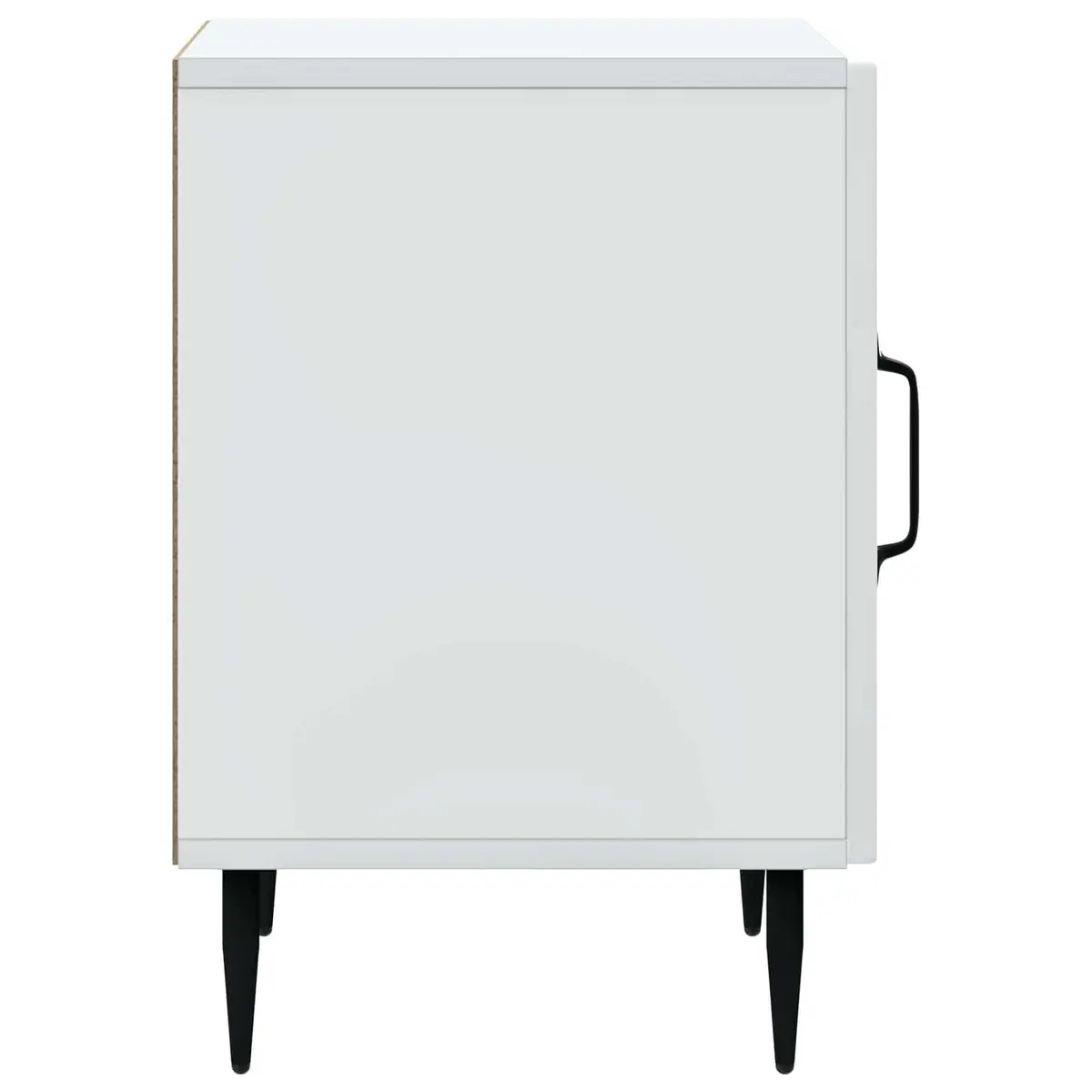 Bedside Cabinet White Modern Bedroom Nightstand Storage Table 43 x 34.5 x 50cm