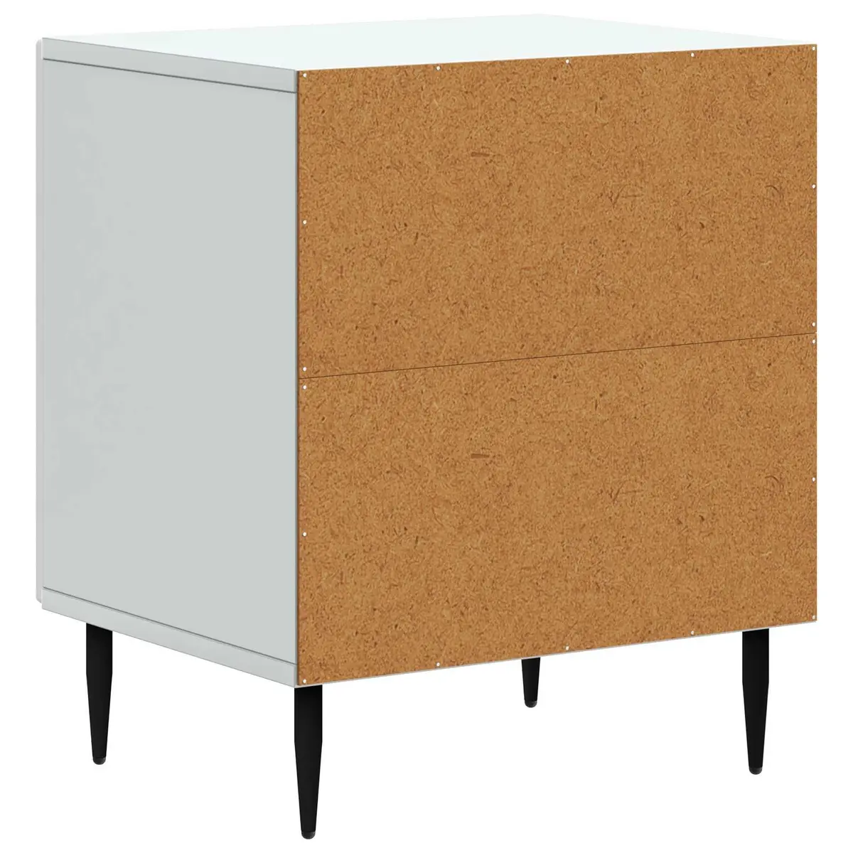 Bedside Cabinet White Modern Bedroom Nightstand Storage Table 43 x 34.5 x 50cm