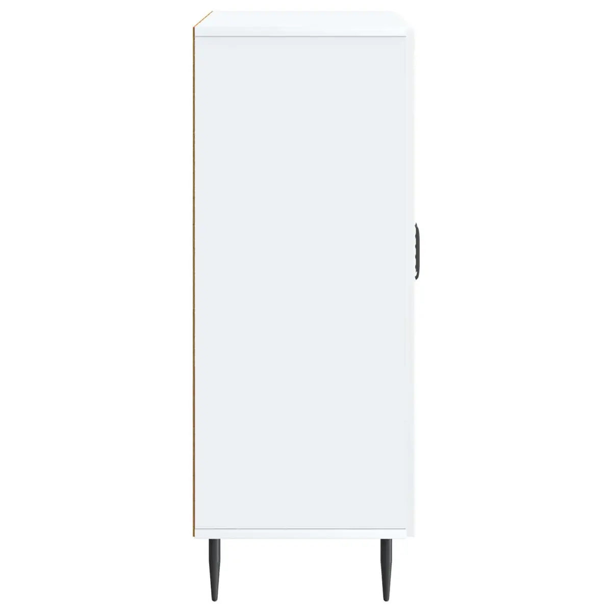 Sideboard White Modern Storage Cabinet Engineered Wood 66 x 34.5 x 89.5 cm