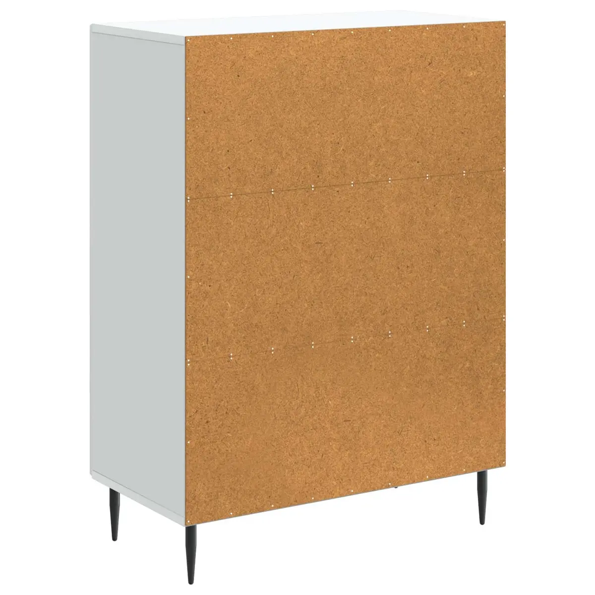 Sideboard White Modern Storage Cabinet Engineered Wood 66 x 34.5 x 89.5 cm