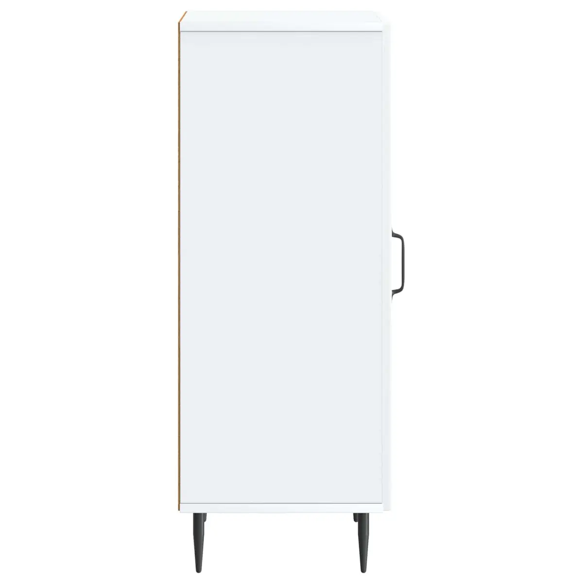 White Sideboard Storage Cabinet Engineered Wood Buffet Furniture Living Room