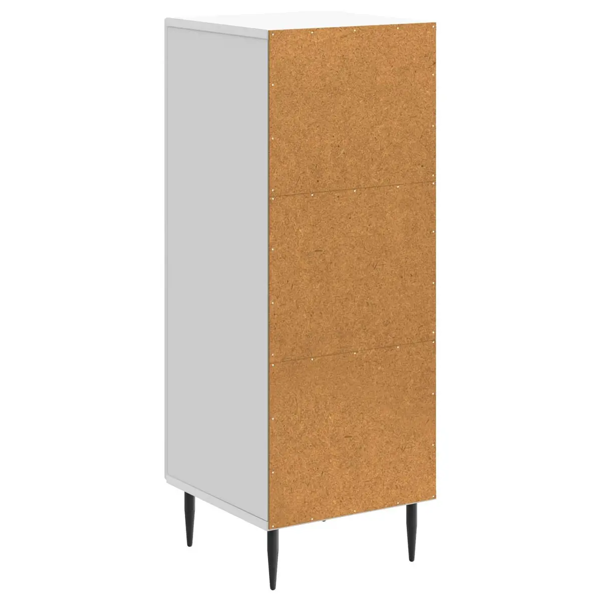 White Sideboard Storage Cabinet Engineered Wood Buffet Furniture Living Room