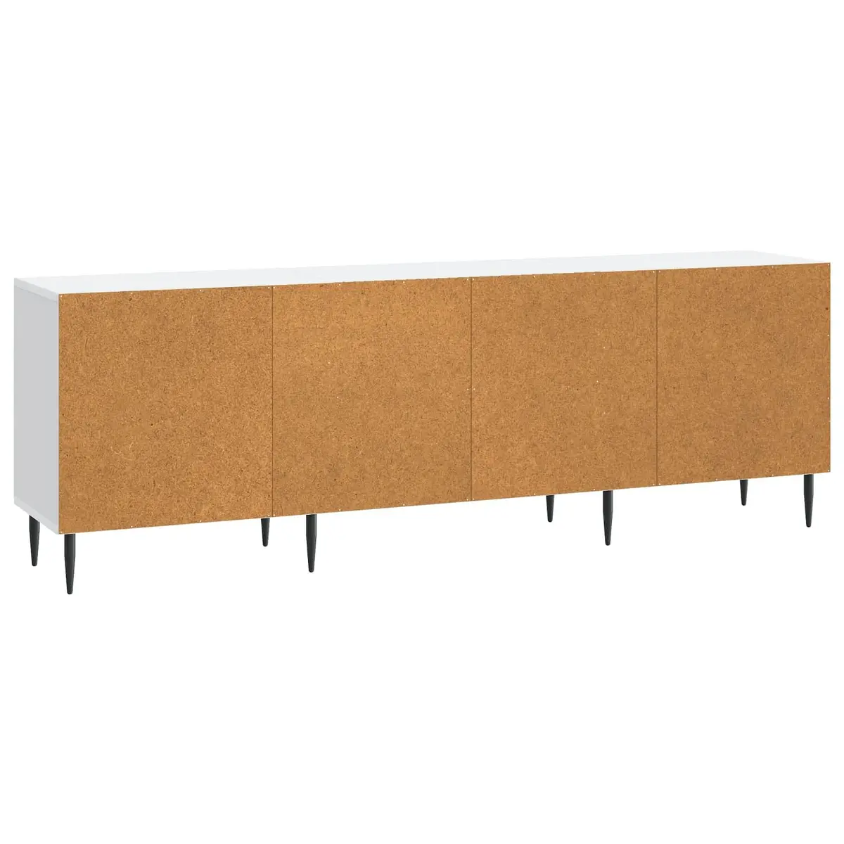 TV Cabinet White Engineered Wood 150 x 31 x 50 cm Lowboard Storage Unit