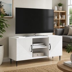 Vintage White TV Cabinet for Stylish Living Rooms