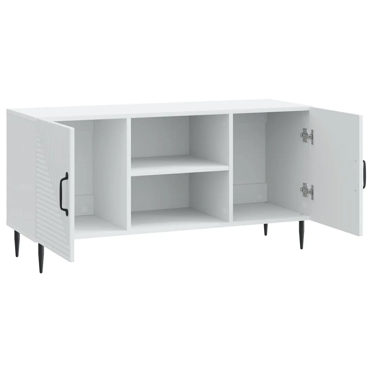 TV Cabinet Vintage Style White 102x34.5x50cm Engineered Wood
