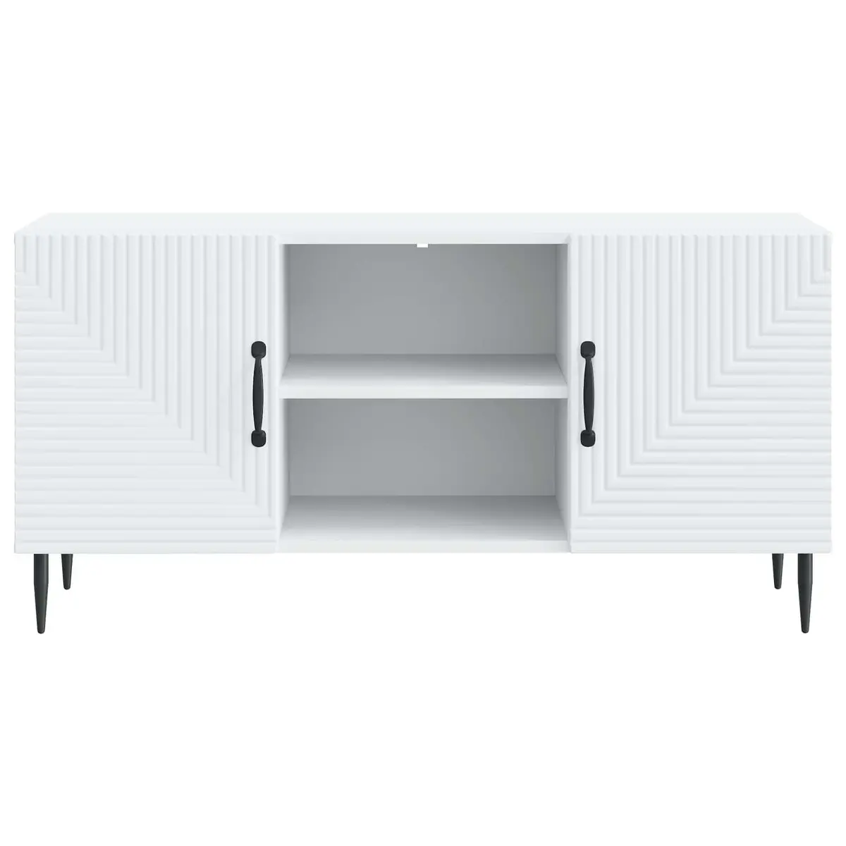 TV Cabinet Vintage Style White 102x34.5x50cm Engineered Wood