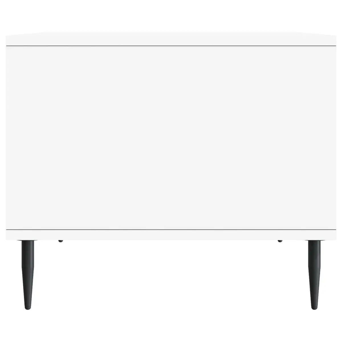 Coffee Table White Rectangular Modern Living Room Storage Accent Furniture
