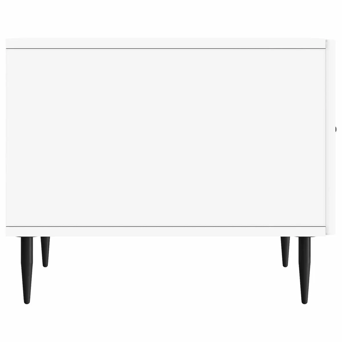 White Engineered Wood Coffee Table with Drawer