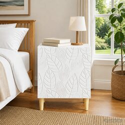 Modern White Bedside Table for Cozy Bedrooms