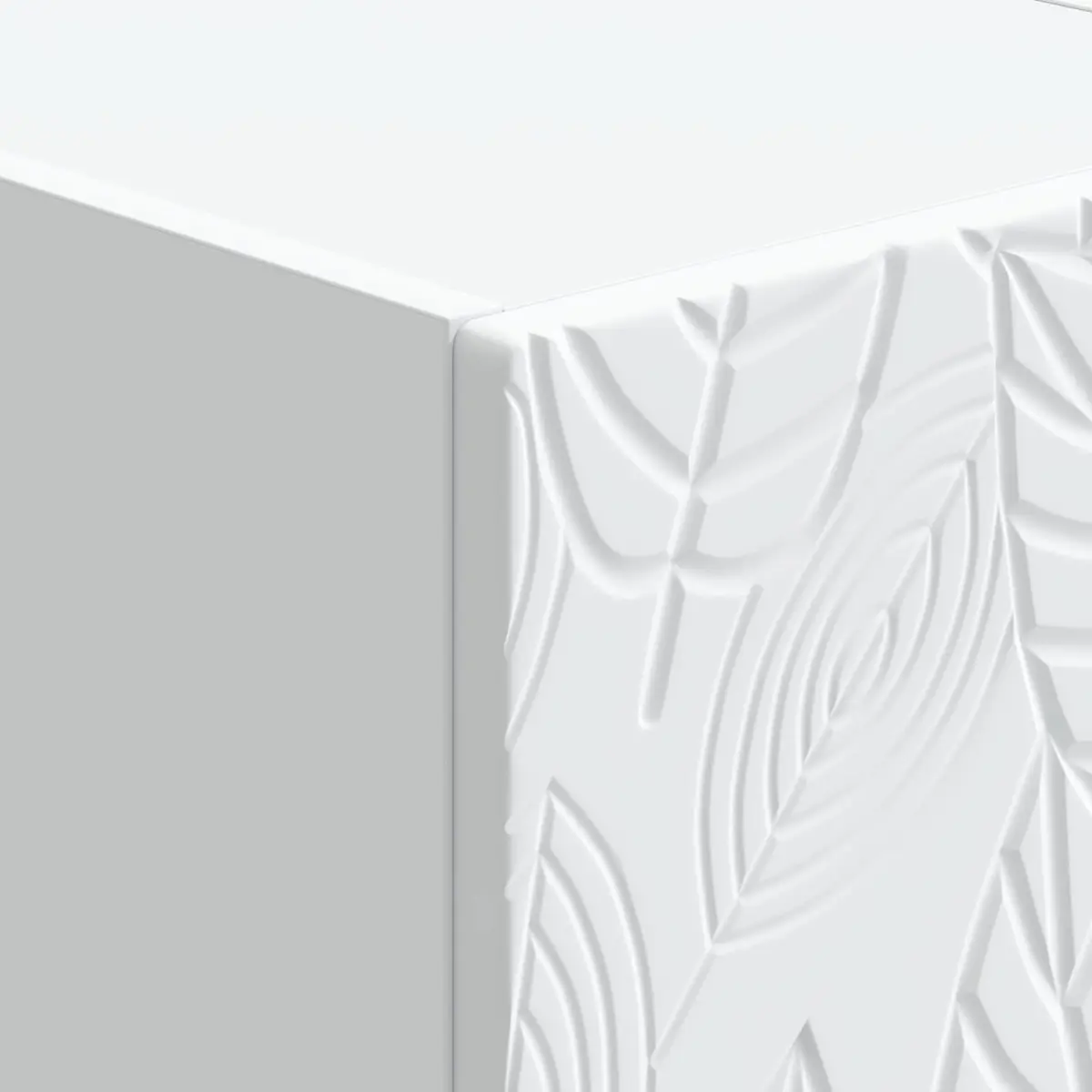 Bedside Table White 43 x 34.5 x 50 cm Modern Bedroom Nightstand Storage