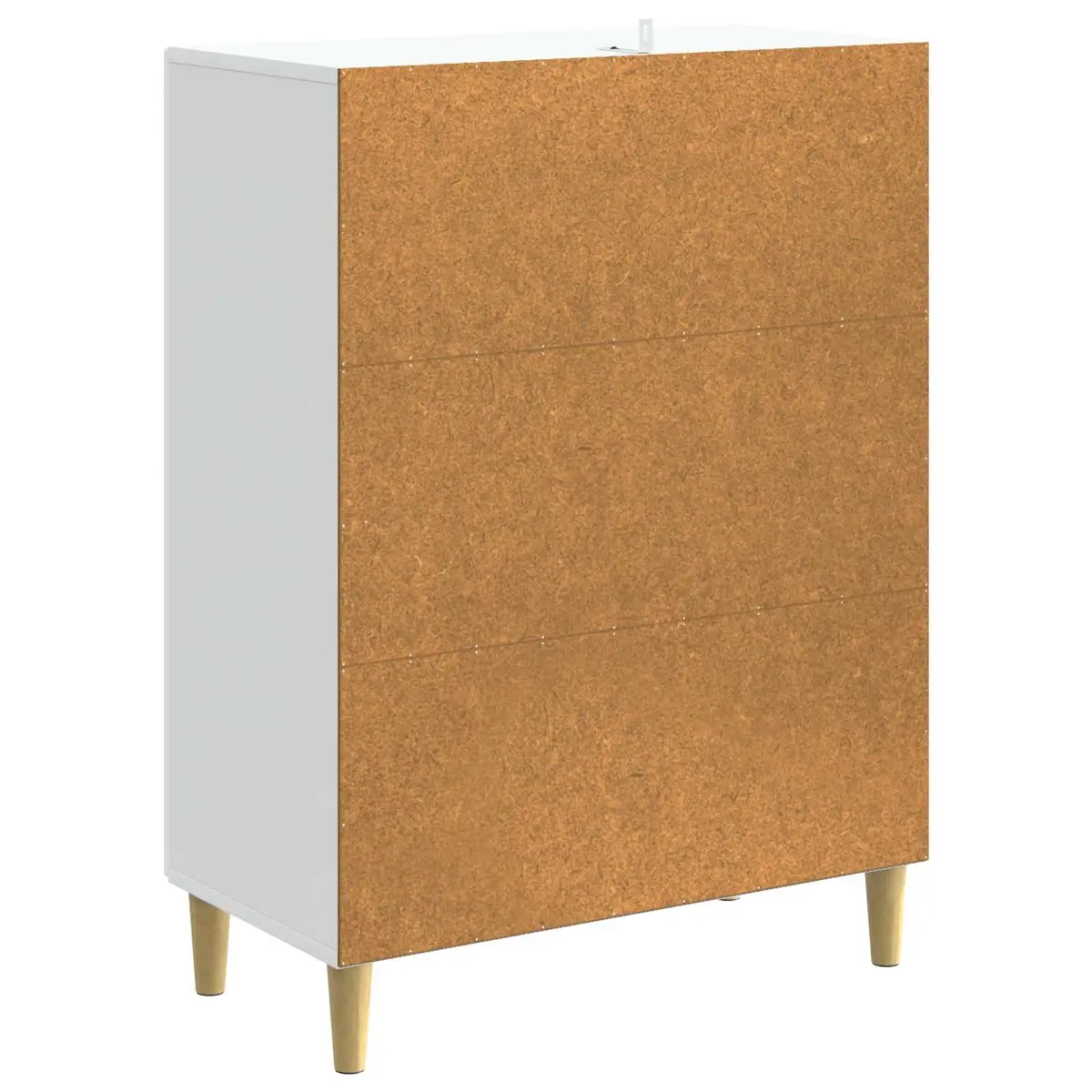 Sideboard Cabinet White Contemporary 66 x 34.5 x 90 cm Engineered Wood