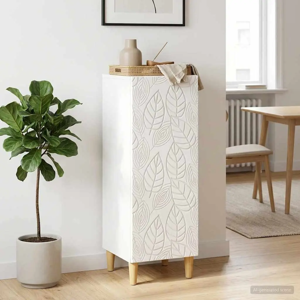 White Sideboard Storage Cabinet for Living Spaces