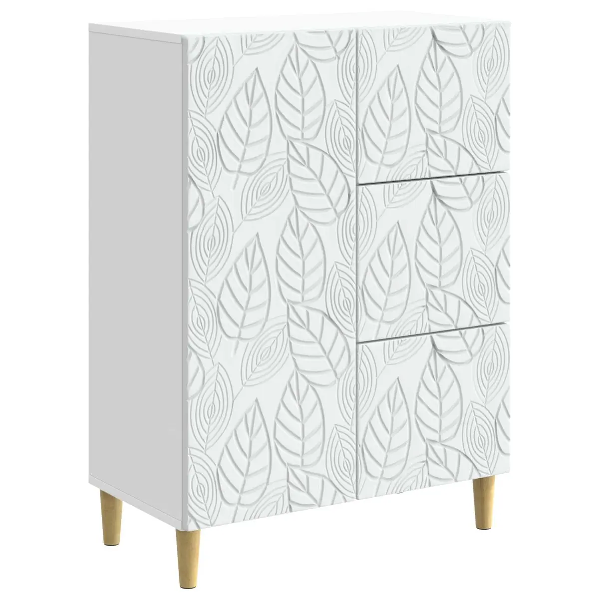 White Sideboard Storage Cabinet 66x34.5x90cm