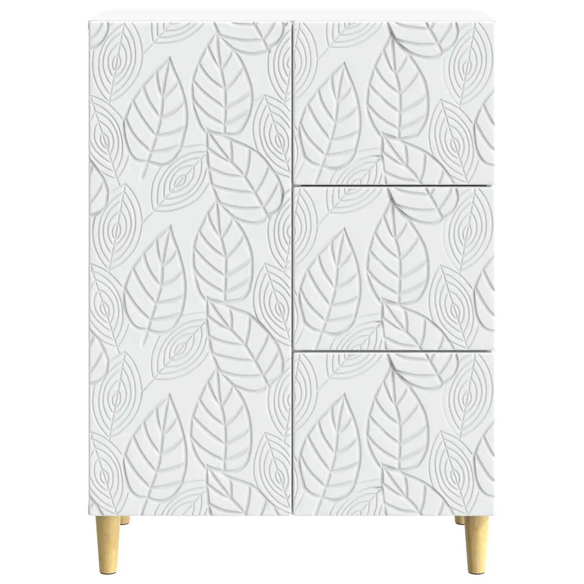 White Sideboard Storage Cabinet 66x34.5x90cm