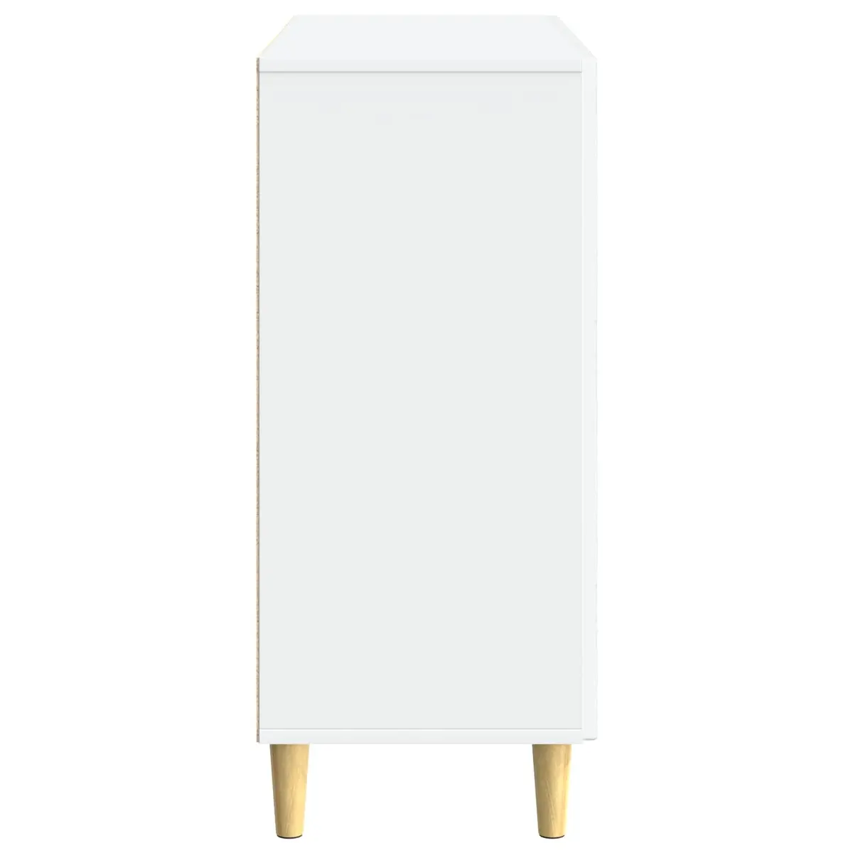 Sideboard White 89 x 34.5 x 80 cm Storage Cabinet Living Room Buffet Furniture