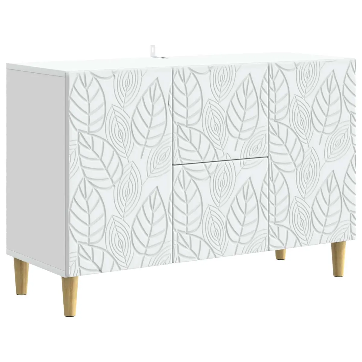 Sideboard White Modern Storage Cabinet Dining Living Room Furniture 89x34.5x60cm