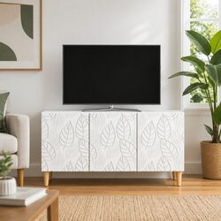Contemporary White TV Cabinet for Modern Living Spaces