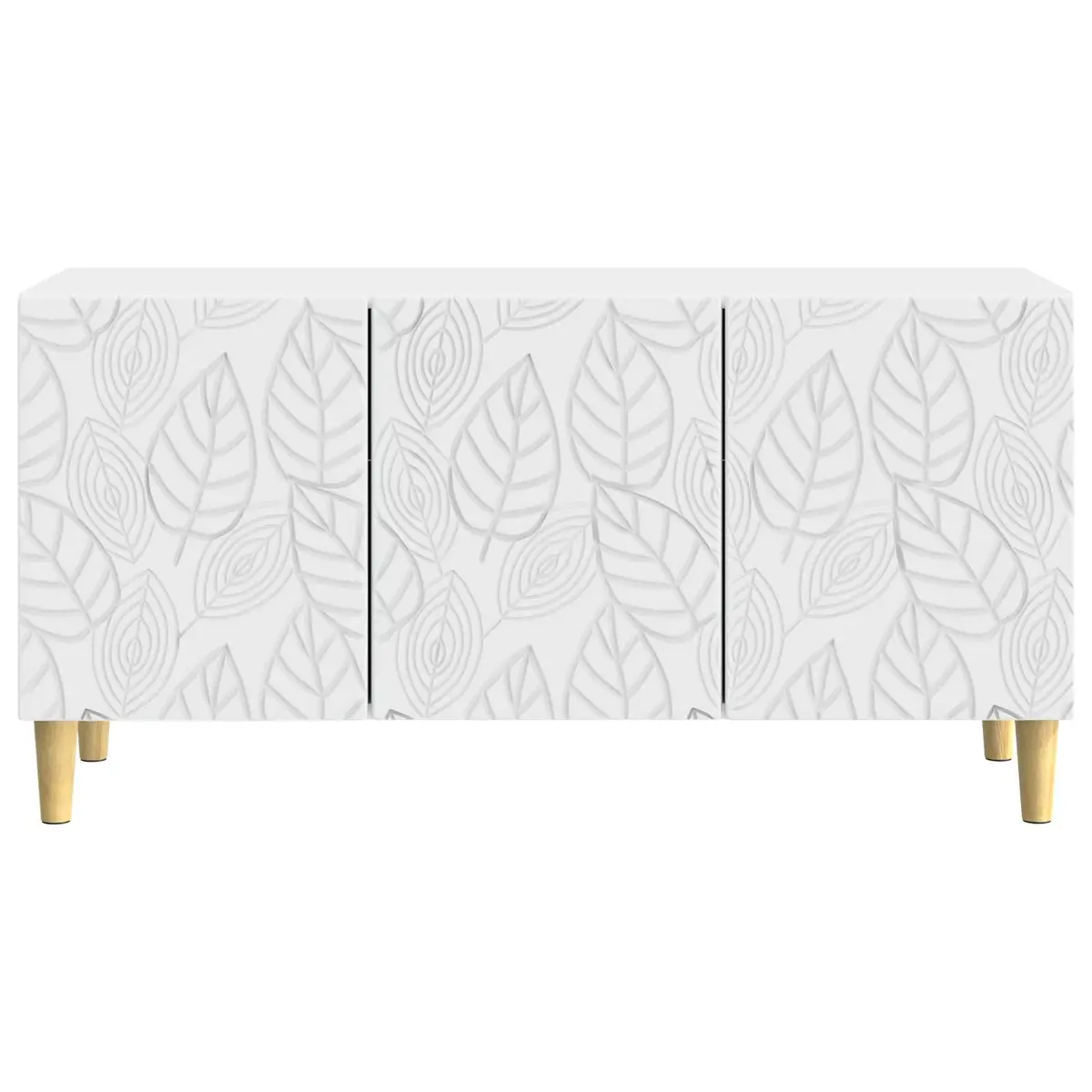 TV Cabinet 99 x 34.5 x 50 cm White Modern Lounge Storage Entertainment Unit
