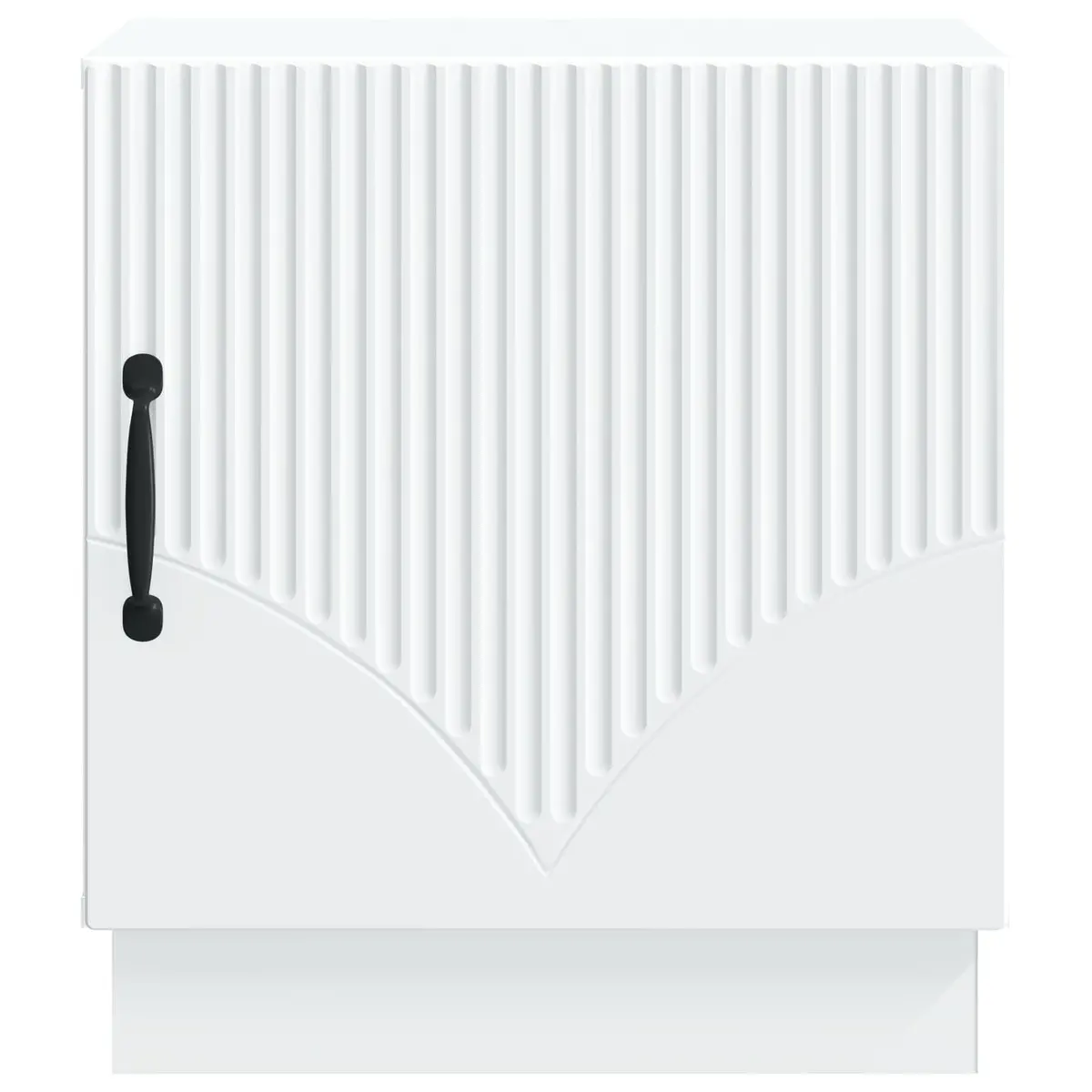 White Bedside Table with Storage 43 x 34.5 x 47 cm