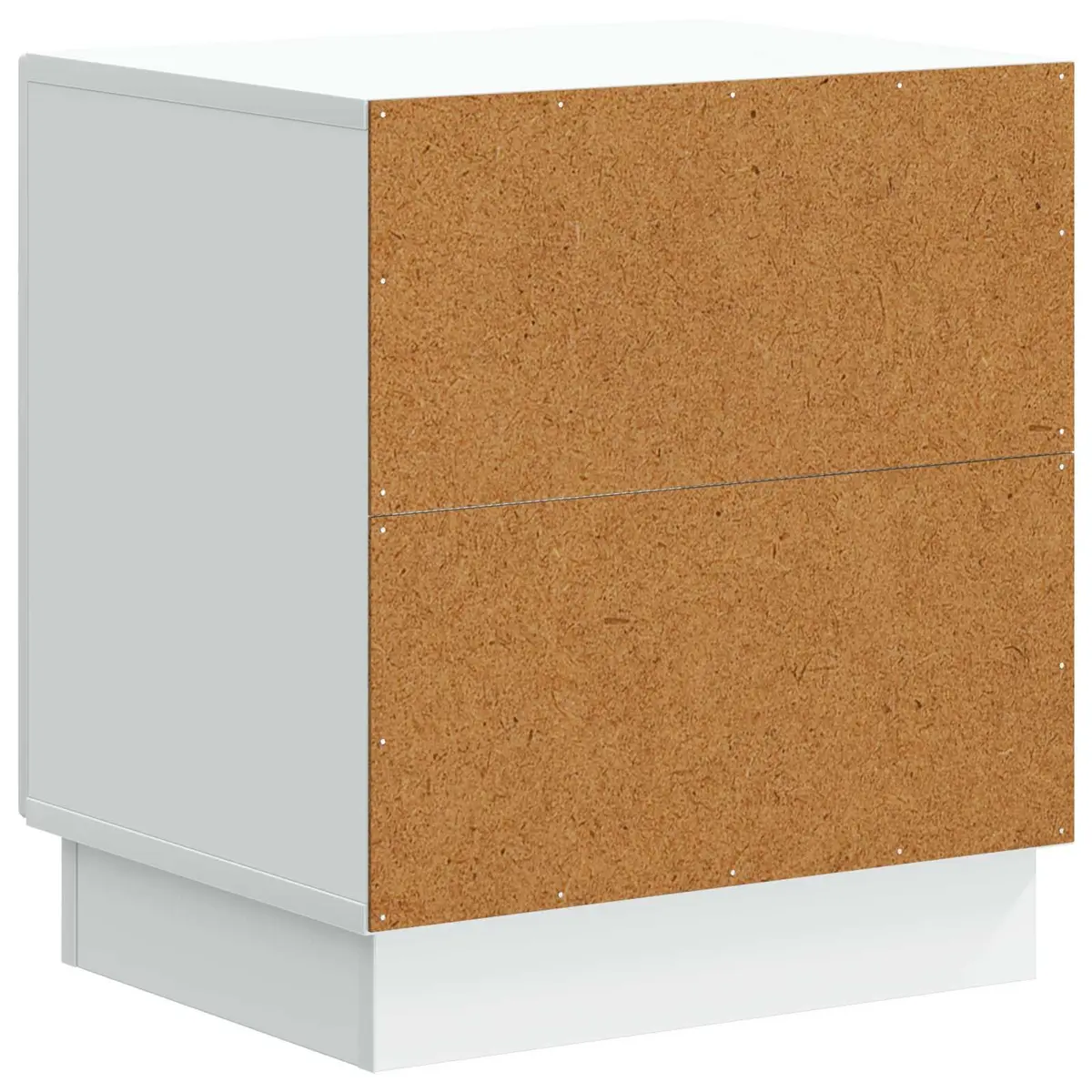 White Bedside Table with Storage 43 x 34.5 x 47 cm