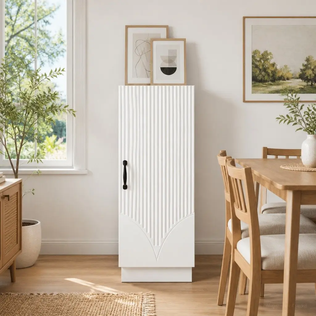 White Storage Sideboard for Dining and Living Areas