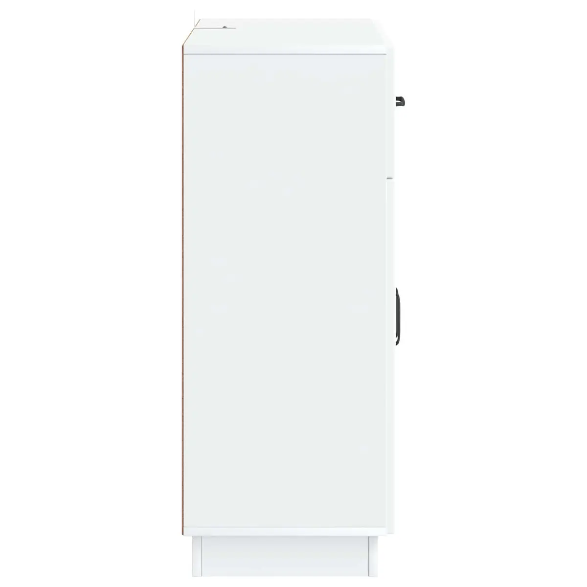 White Sideboard Storage Cabinet with Shelves
